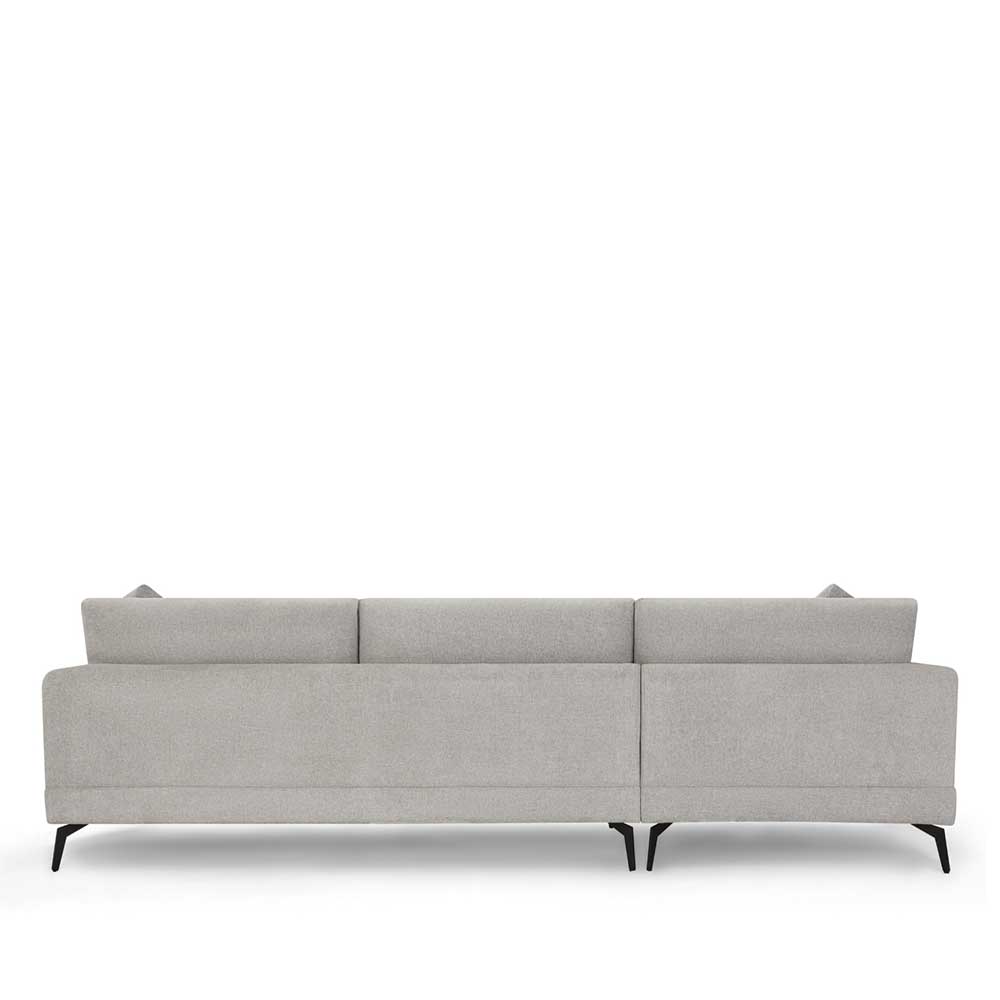 L-Design Dreisitzer Sofa in Hellgrau - Gozoa