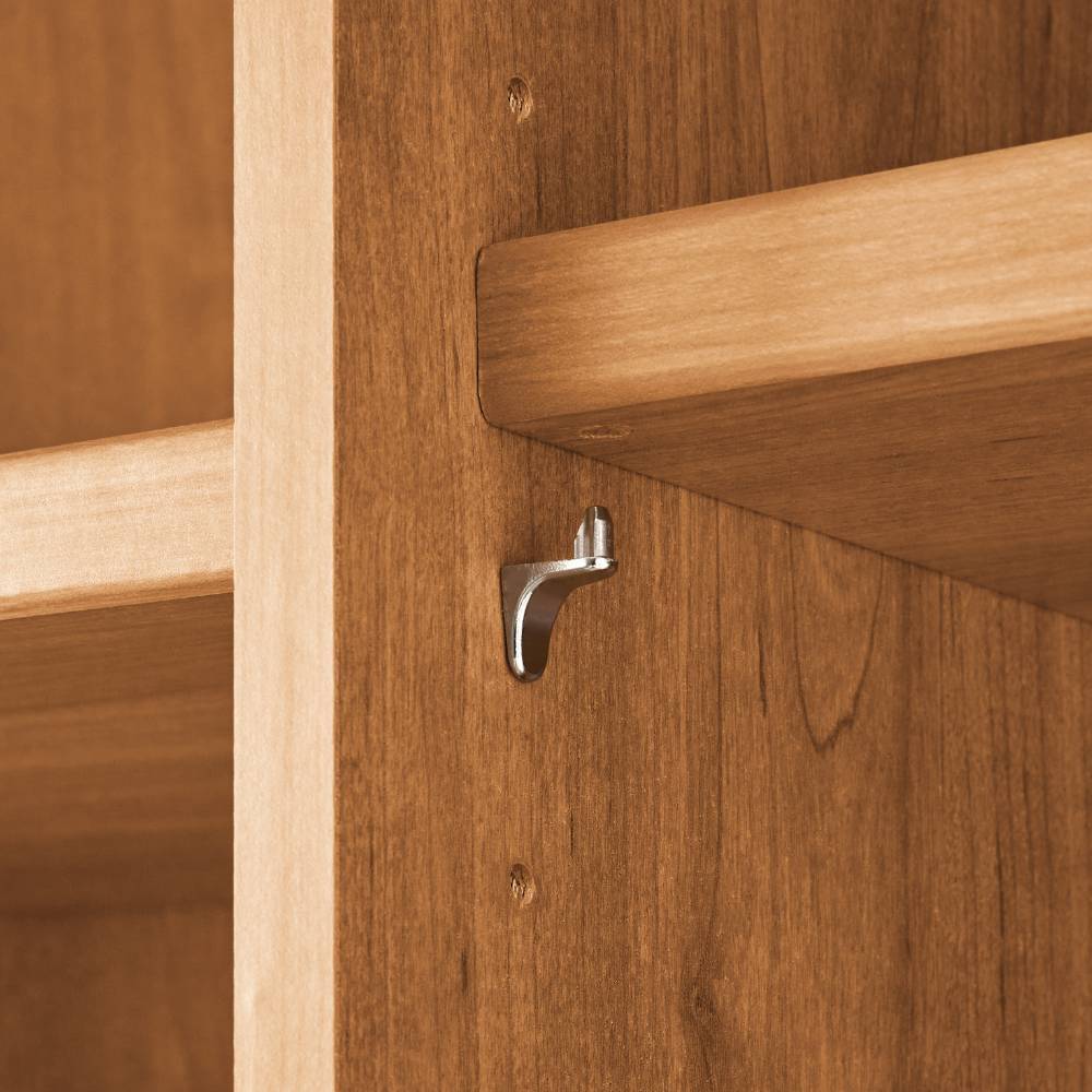 6-türiger Kleiderschrank teilmassiv - Yanicas