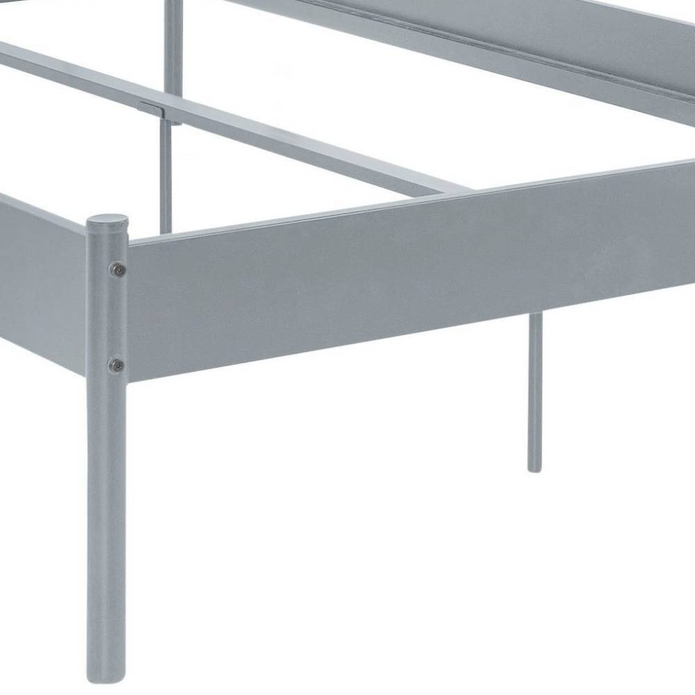 Metall Bett in Grau - Uvienna