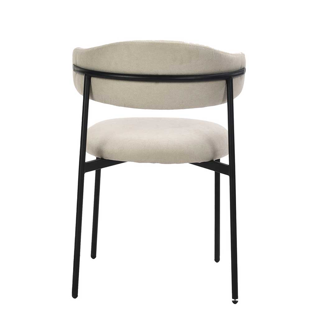 Polsterstühle in Taupe Strukturstoff - Filmau (2er Set)