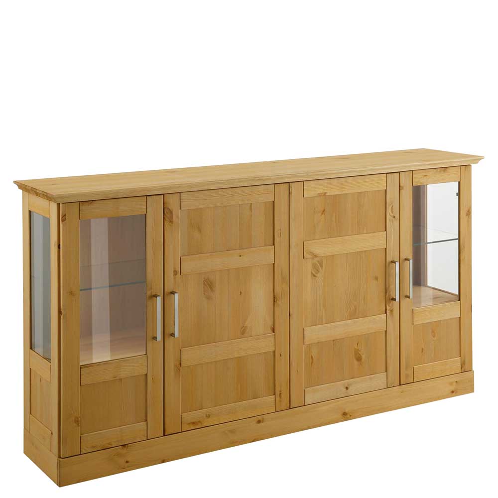 160x85x33 cm Sideboard aus Holz & Glas - Vondav