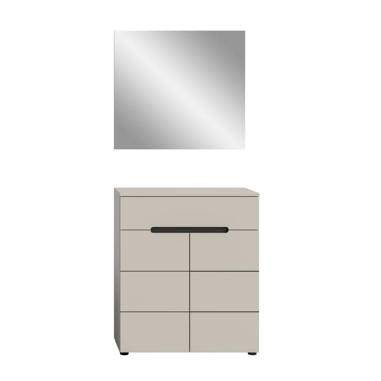 Kleines Garderobenset mit Schublade - Elvadia I (2er Set)