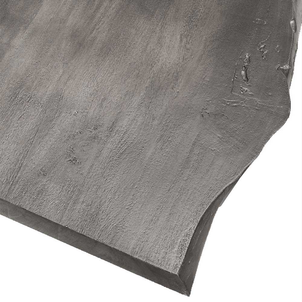 Moderner Esstisch aus grau brauner Akazie Baumkante - Ciomore