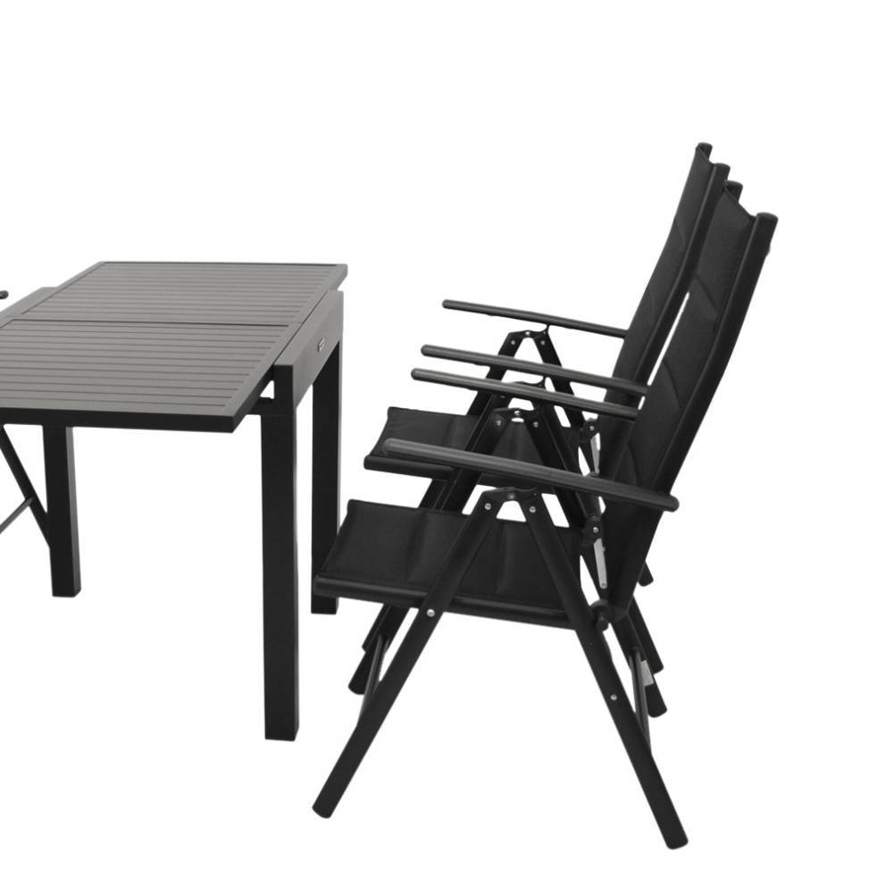 Outdoor-Ausziehtisch mit Stühlen Set - Oscinion (fünfteilig)