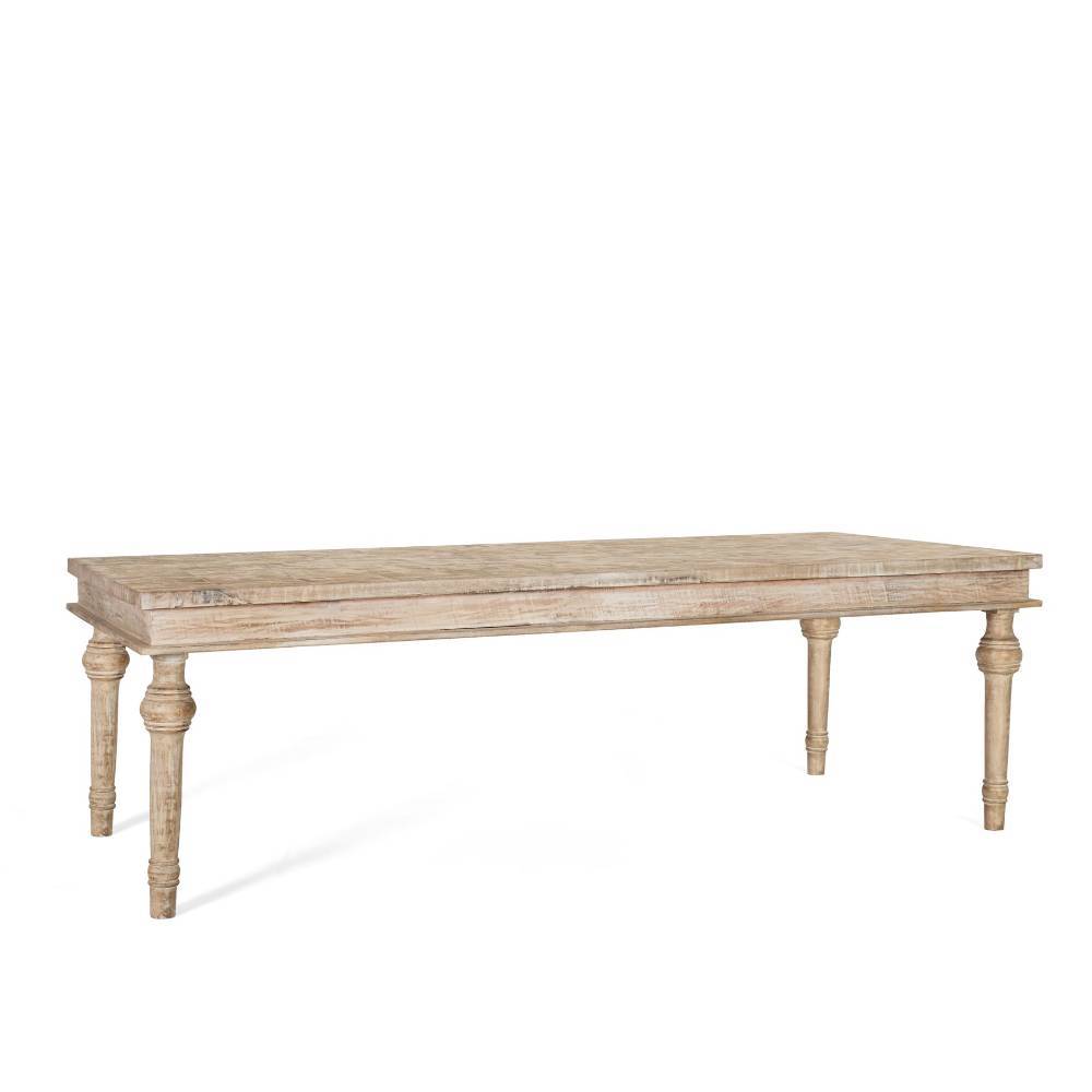 Esszimmer Tisch in Mangoholz Sandfarben - Makarona