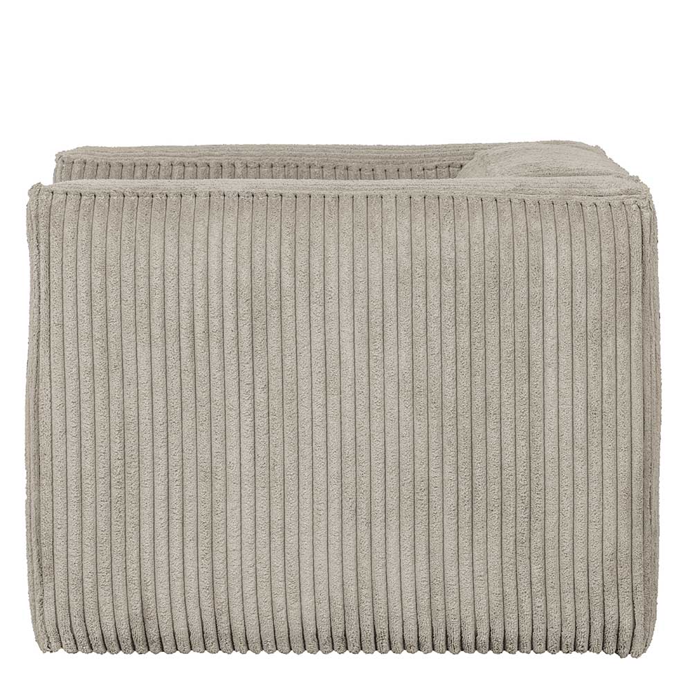 Trendiger Cordsessel in Beige - Setmora