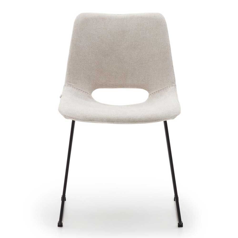 Stühle aus Webstoff Beige - Silciano (2er Set)