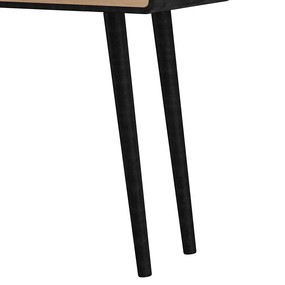 Design Schreibtisch in Schwarz mit Eiche - Diadani