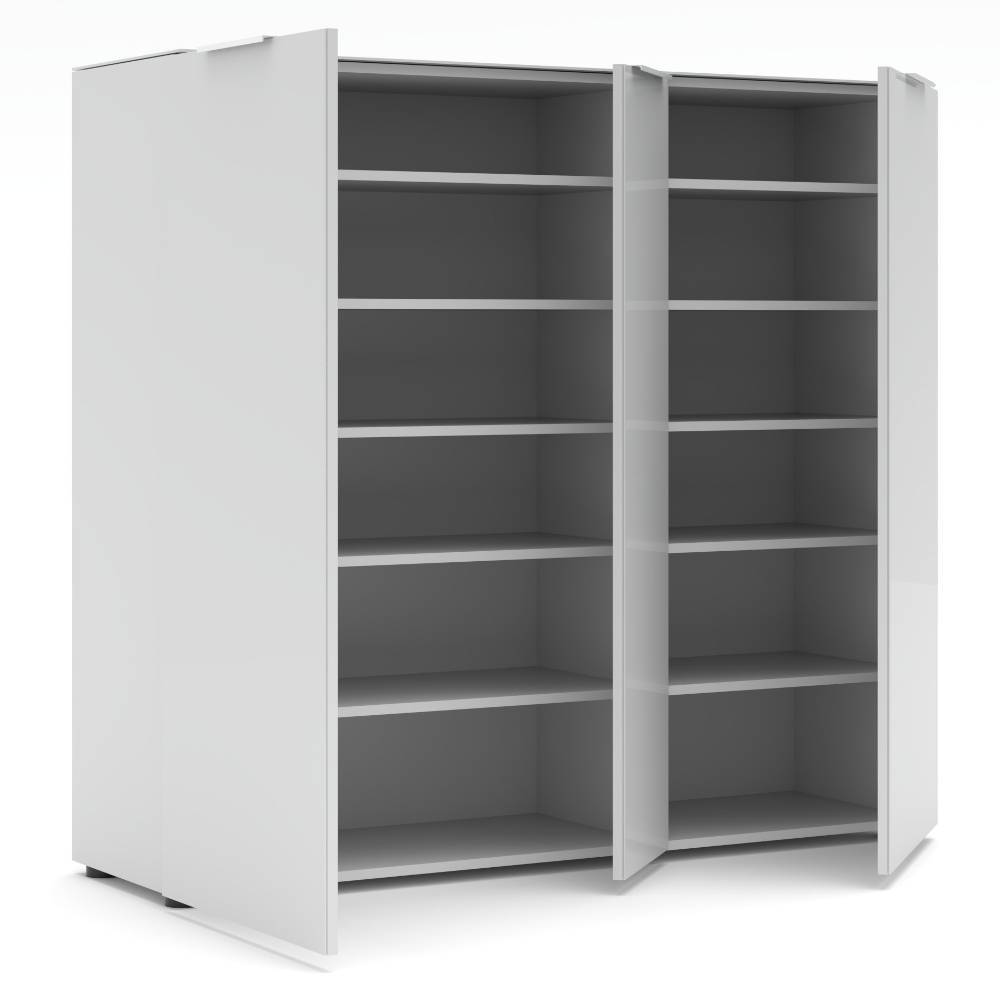 3-türiger Schuhschrank in Weiß - Romina