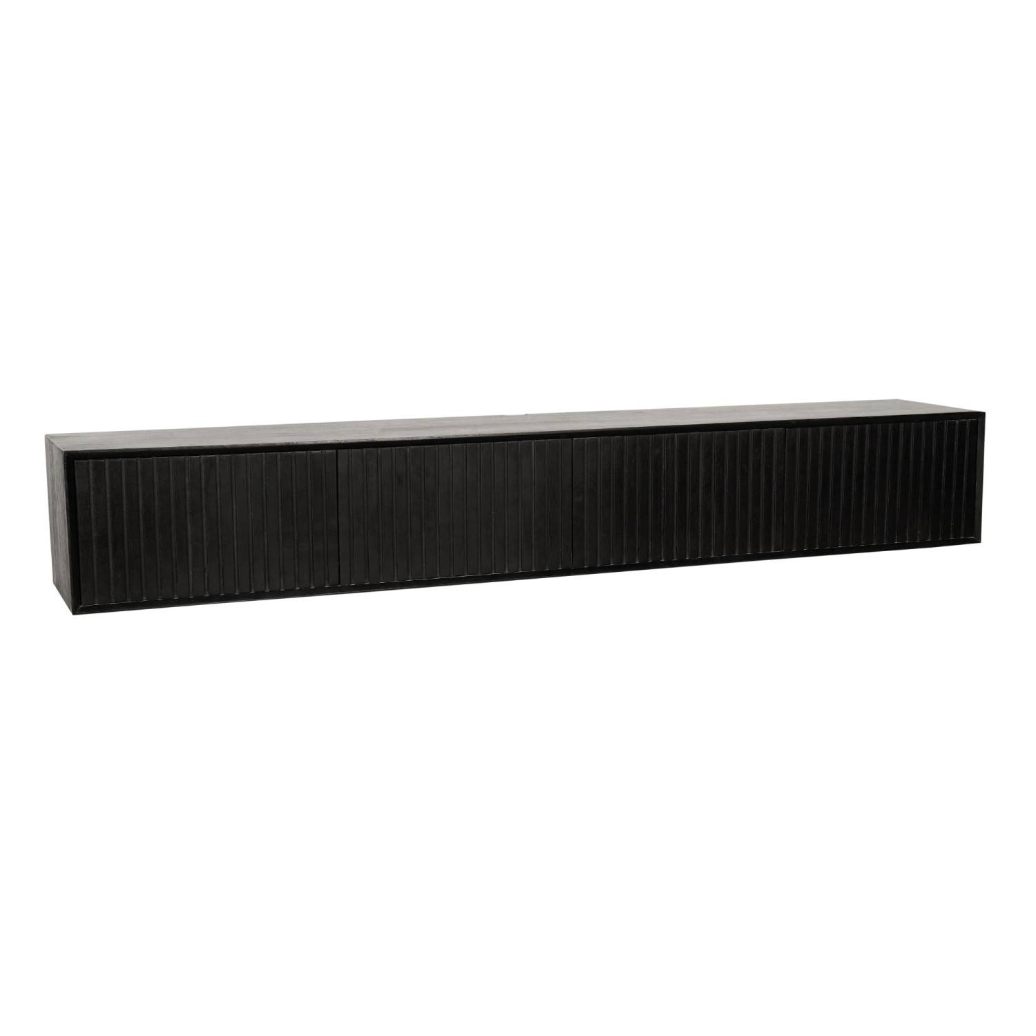 Schwarzes Lowboard mit vier Türen - Jusitc II