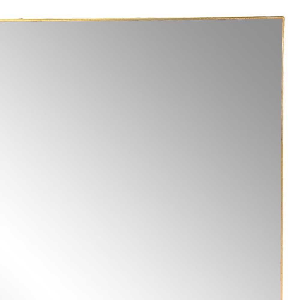 Quadrat Wandspiegel in Messingfarben - Lititia