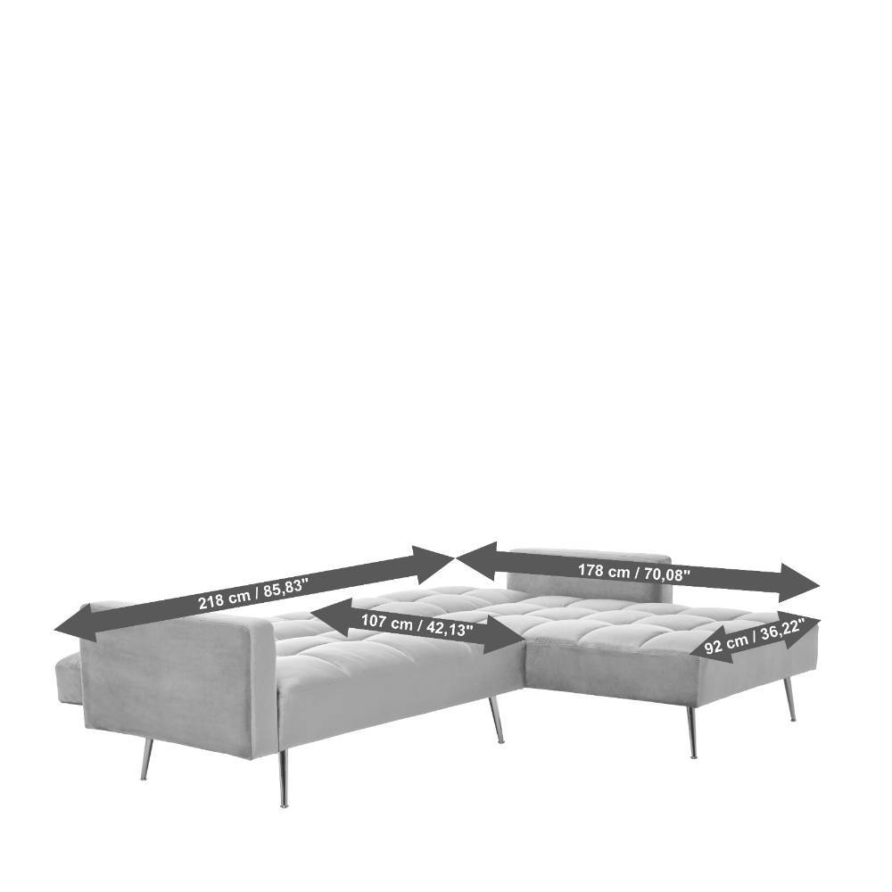 Ecksofa mit Schlaffunktion - Acruma