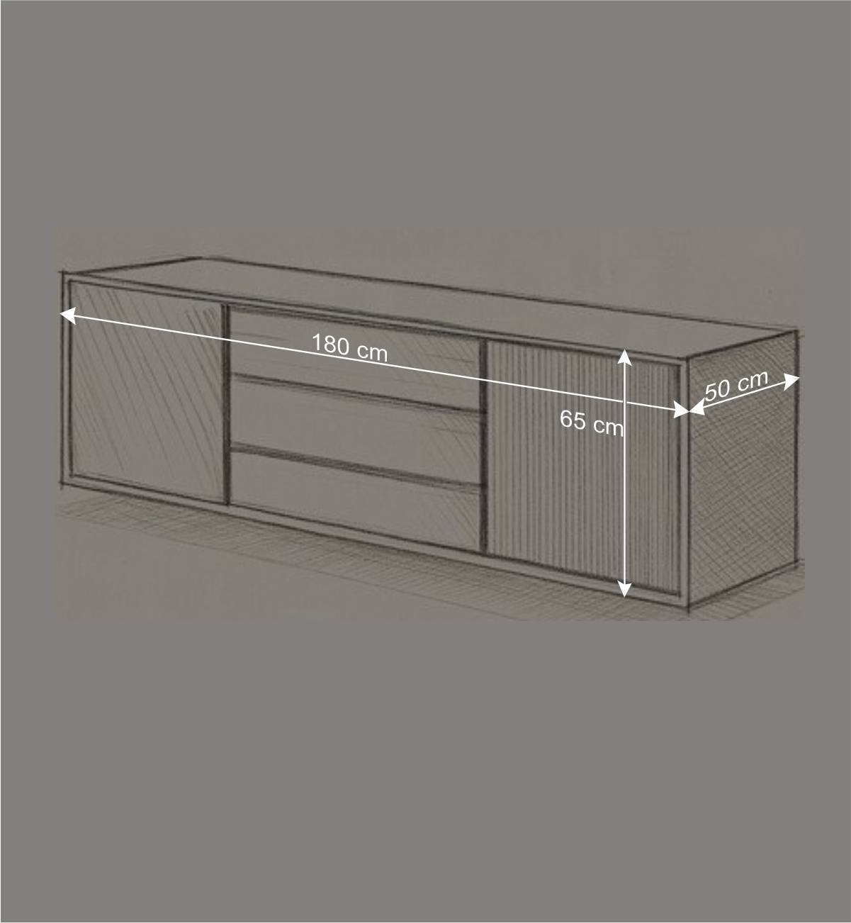 Hänge-Sideboard mit 180 cm Breite - Fredellia