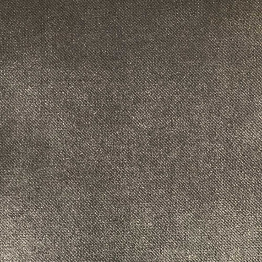 84 cm breiter Hocker mit Samt Taupe - Museo