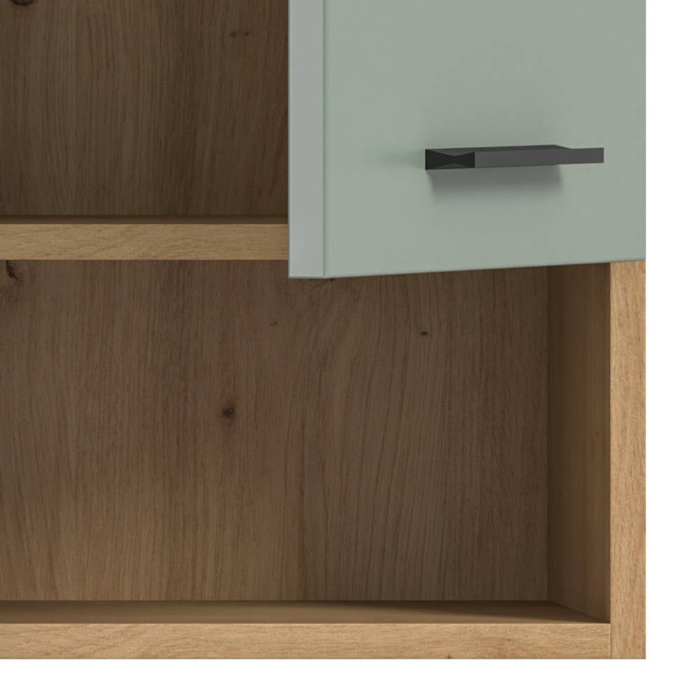 1-türiger Bad-Hängeschrank in Salbei - Tamdato