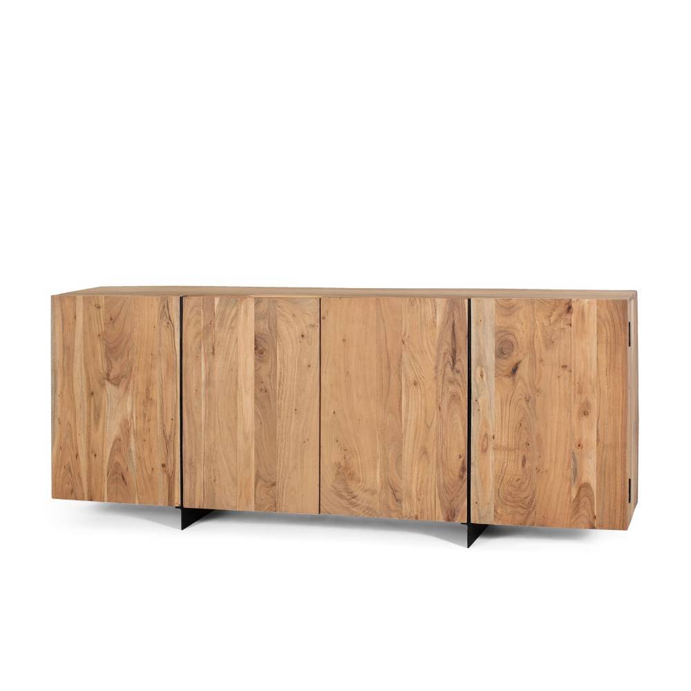 4-türiges Sideboard aus Akazie Massivholz - Nemro