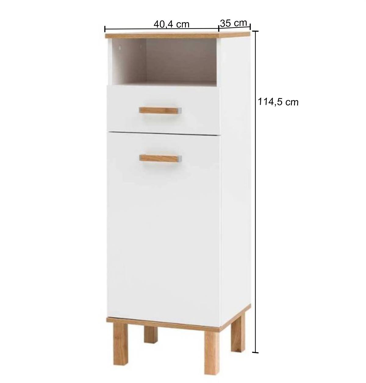 Badmöbel Komplettset in Weiß - Utiona (sechsteilig)