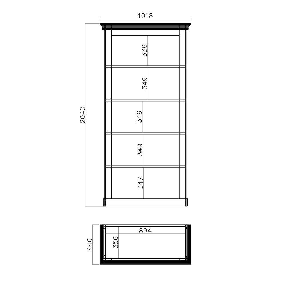 Wohnzimmer Landhausmöbel Set - Diatara (sechsteilig)