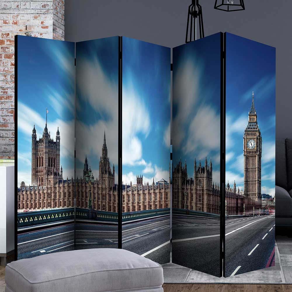 London Raumteiler mit Big Ben Fotodruck farbig - Benguela