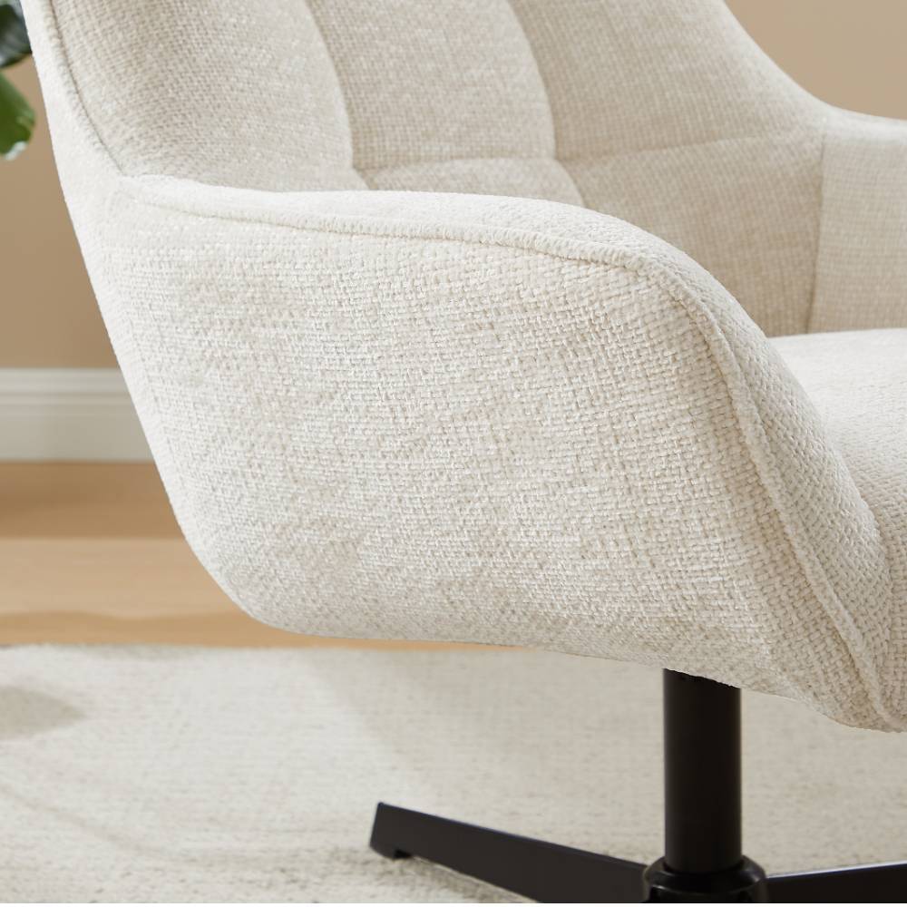 Chenille Sessel mit Taschenfederkern - Ashela