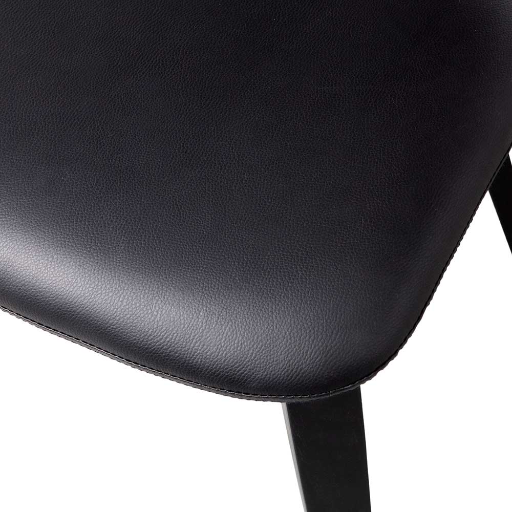 Retrodesign Stuhl in Schwarz - Maddos