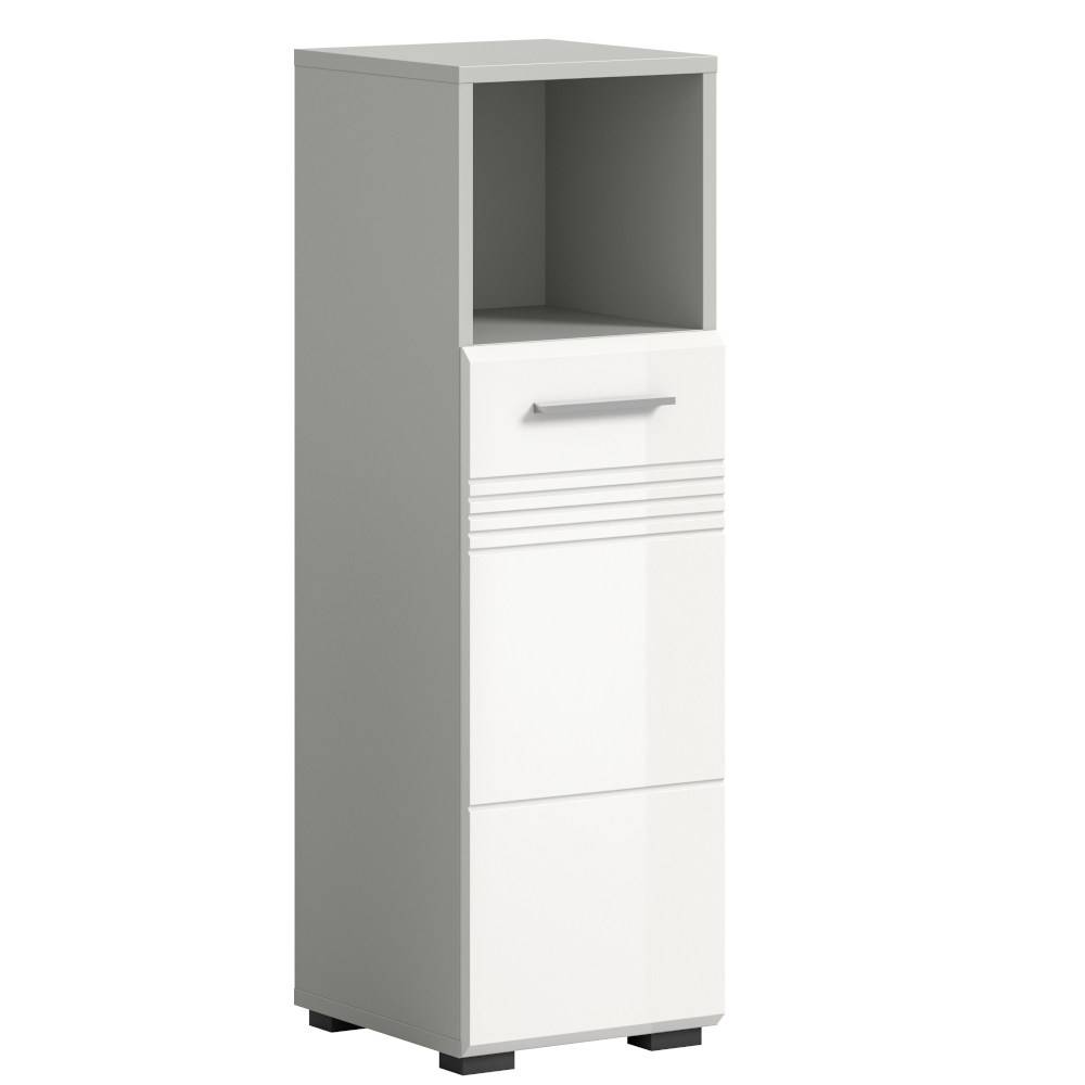 Bad-Unterschrank mit Fach und Tür - Queenlo