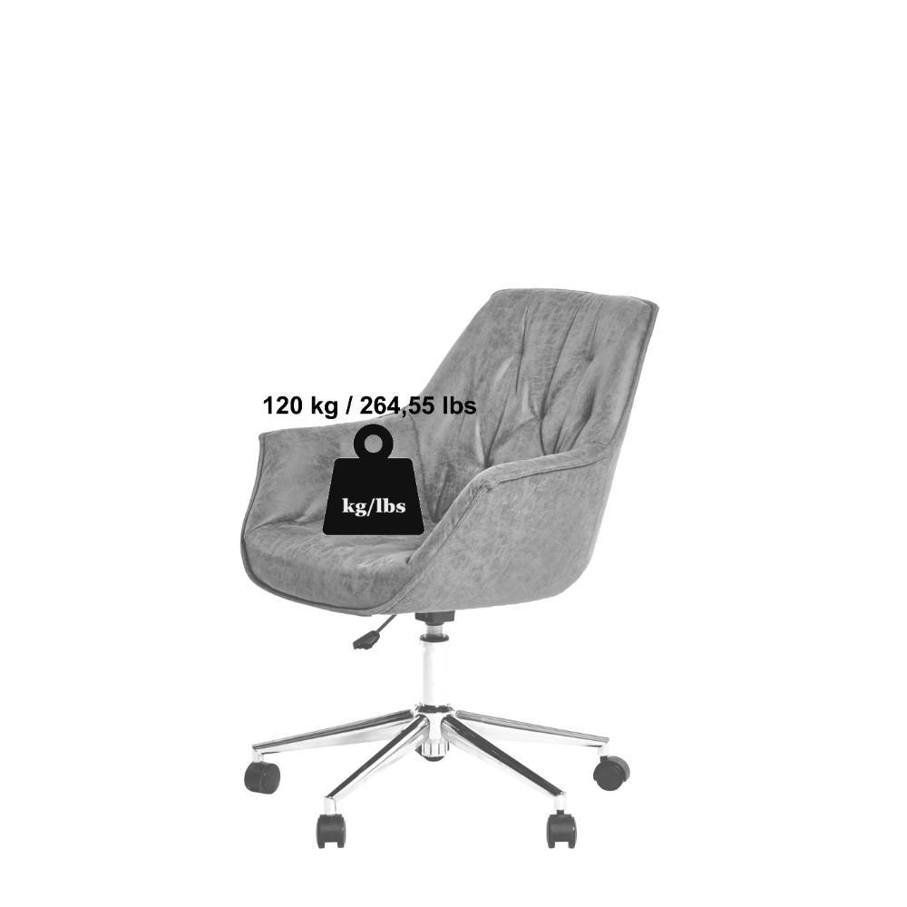 Office Drehstuhl mit Kunstleder-Schalensitz - Detelca