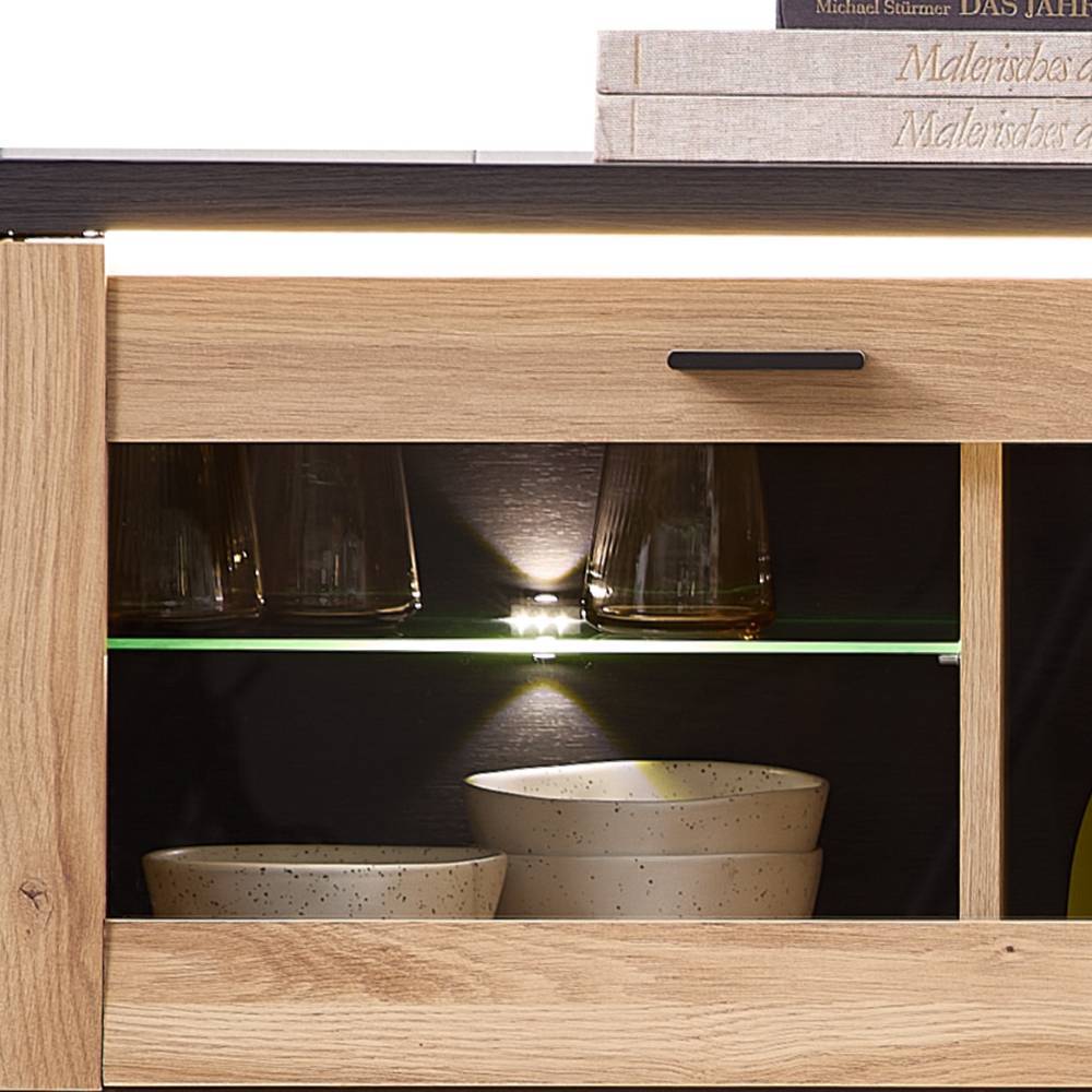 Barschrank Highboard 128 cm breit - Zorro