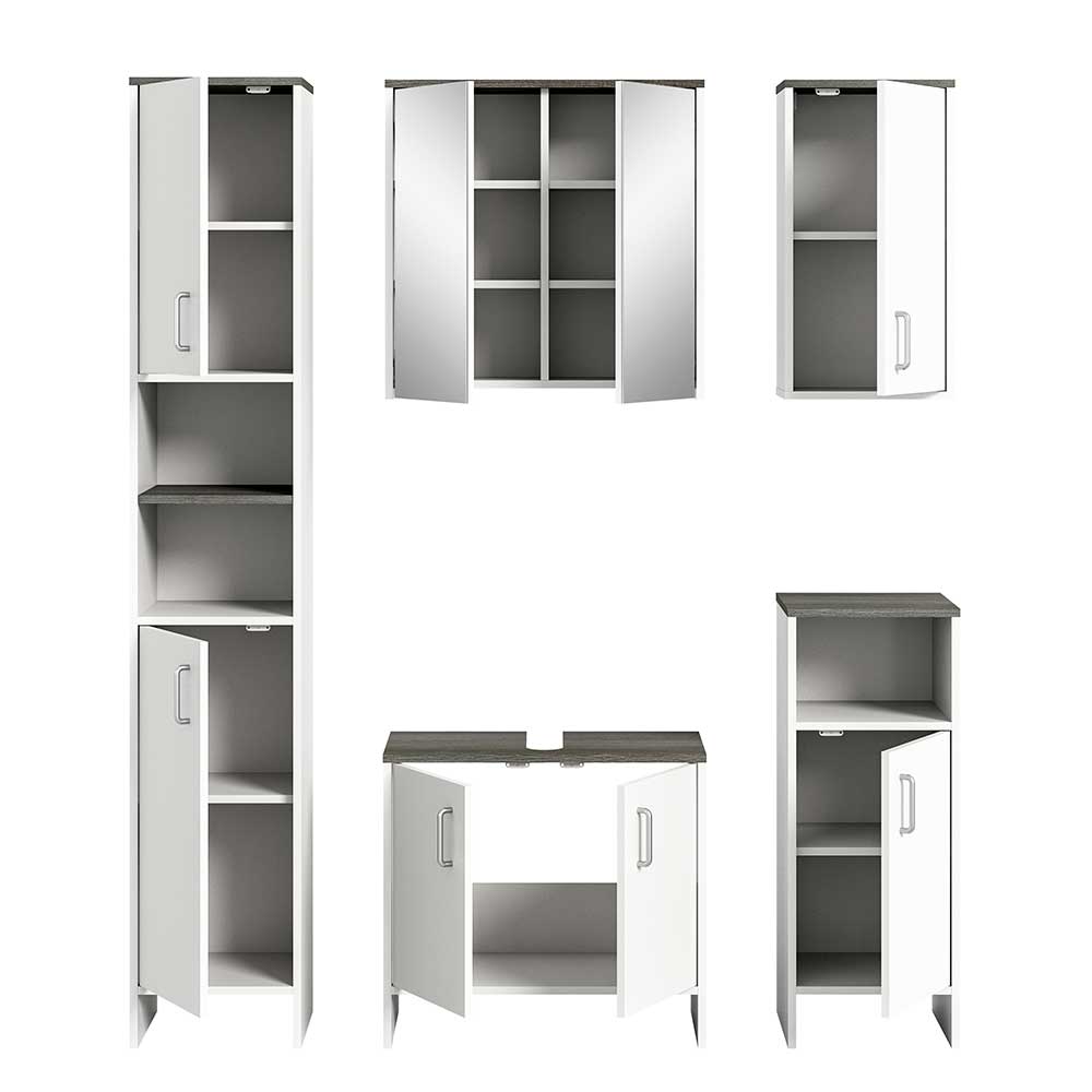 Badezimmermöbel Set in modernem Design - Tryndidad I (fünfteilig)