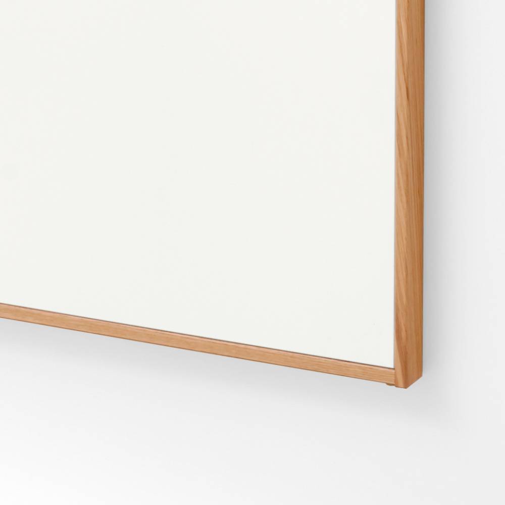 Garderobenpaneel Detail mit weißer Oberfläche und Eiche Bianco Rahmen unten rechts – Pablona