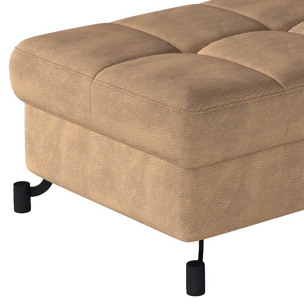 100x70 cm Sitzhocker aus Microfaser Rosenholz - Jesafina