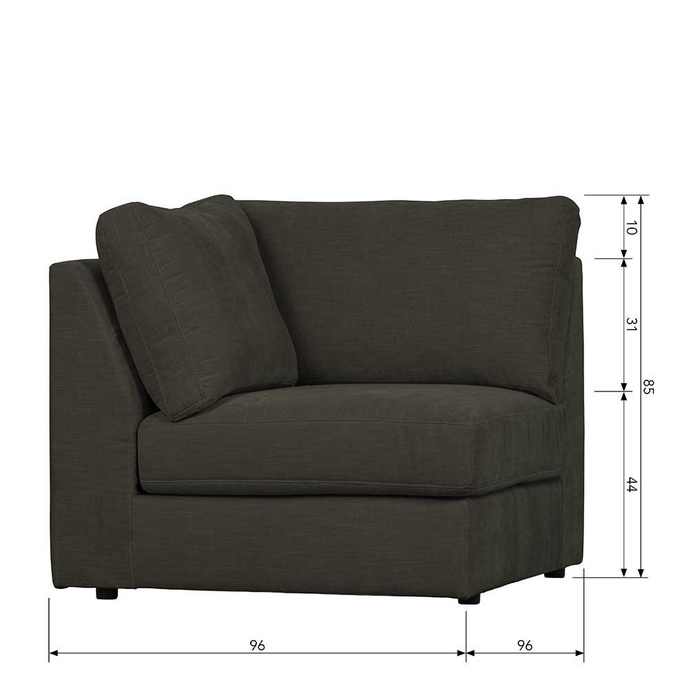 Modul Sofa in Anthrazit - individuell anpassbar - Jilatov