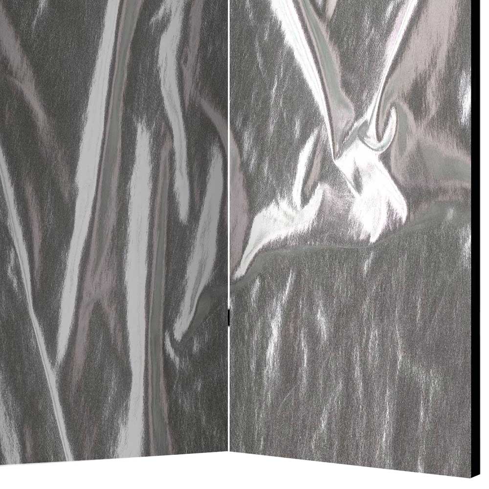 Paravent in Grau Silber bedruckt - Smidan