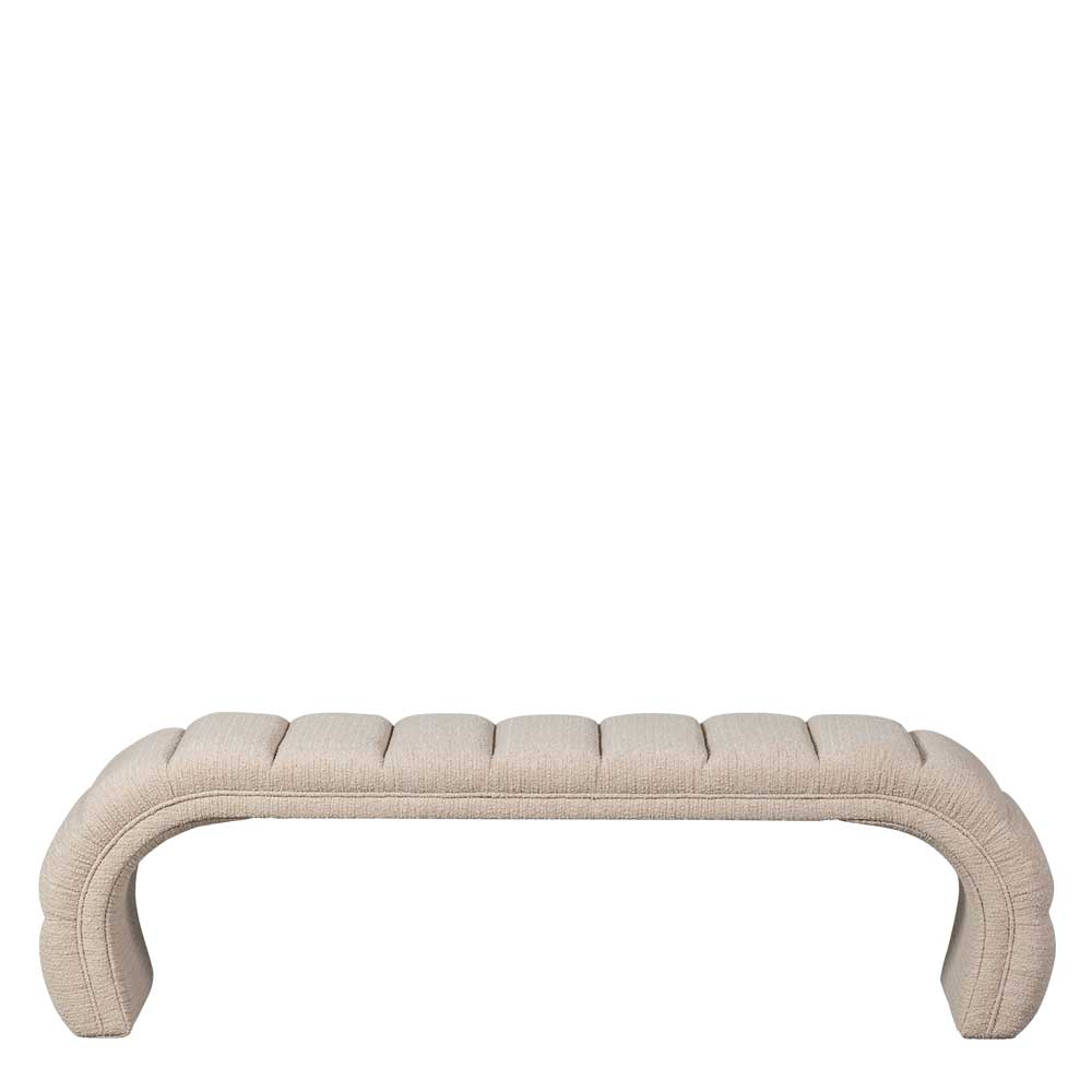 Boucle Design Bank in Beigegrau - Porian