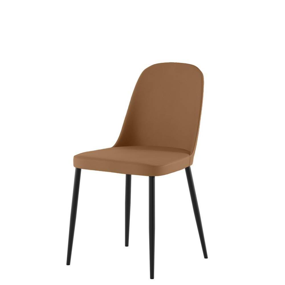 Esstischstühle in Braun Soft Touch Bezug - Comanos (4er Set)