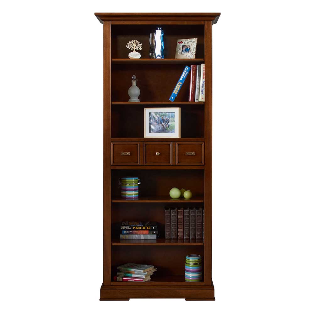 Bücherregal in Walnussfarben Antik - Istefanio
