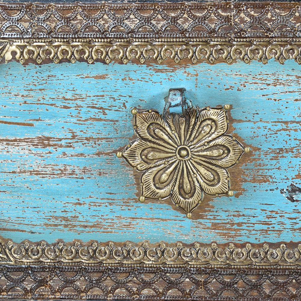 Truhe in Schwarz Blau Bronze - Branle