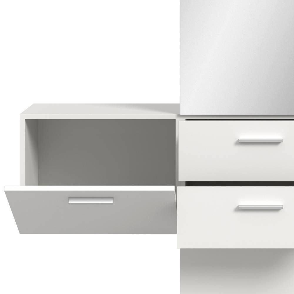 Kompaktgarderobe und Hängeschränke Set - Jarne (dreiteilig)
