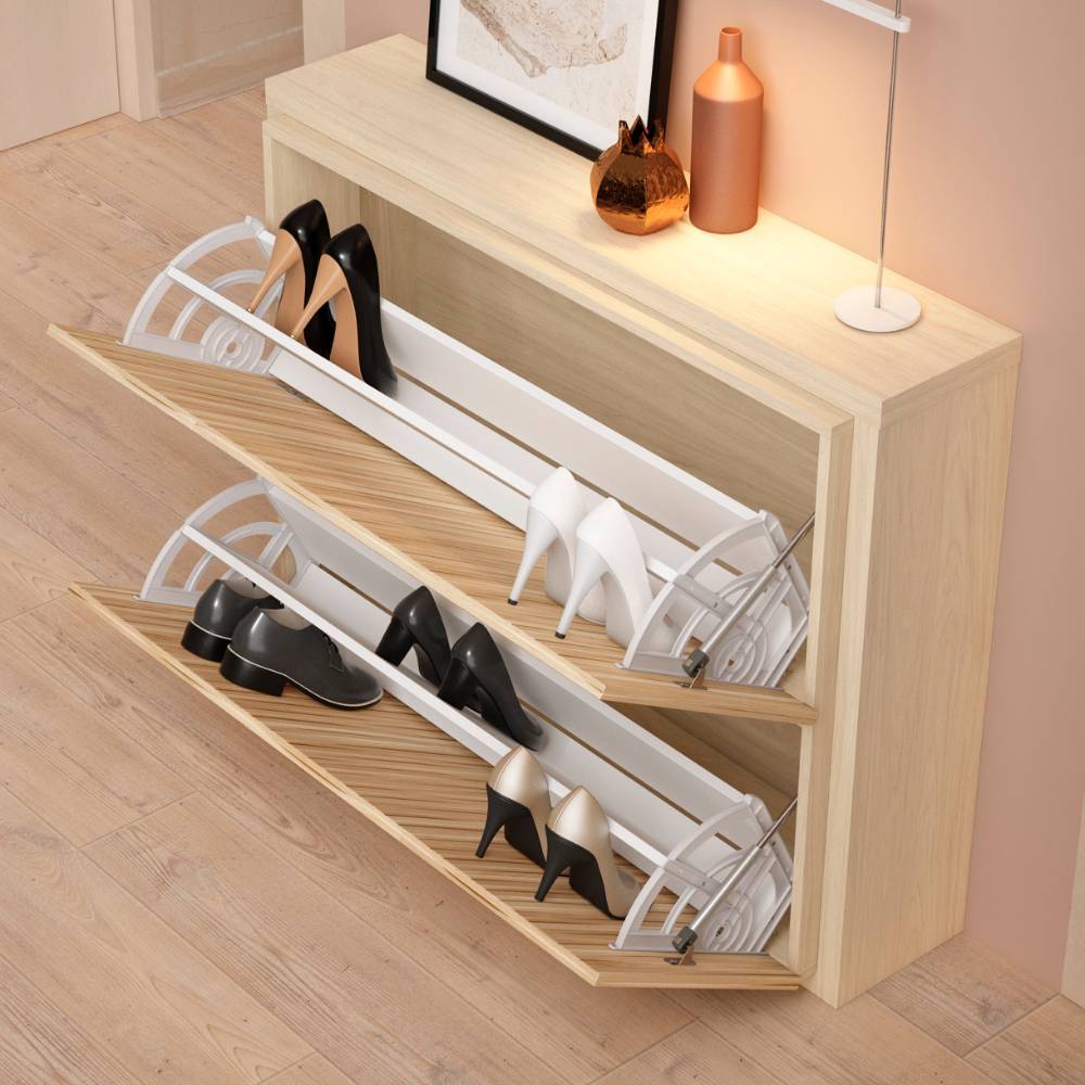 Schuhschrank mit zwei Schuhwalzen - Calura