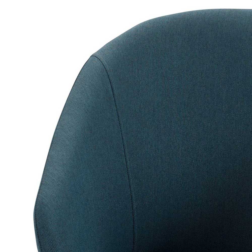 Blaue Polsterstühle mit Armlehnen - Vilaroma (2er Set)