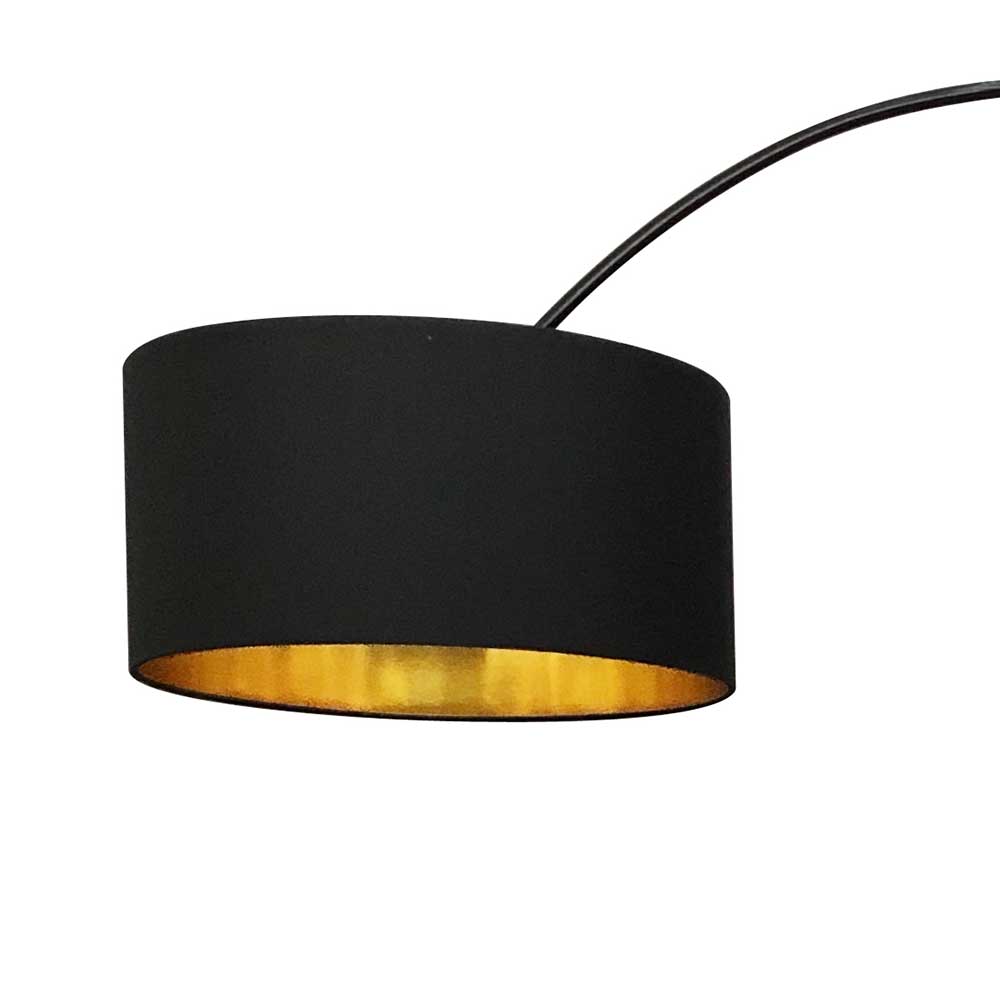 Bogenlampe in Schwarz & Gold - Tamya
