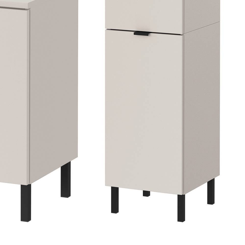 Bad Waschplatz und Hochschrank Set - Perrina (dreiteilig)