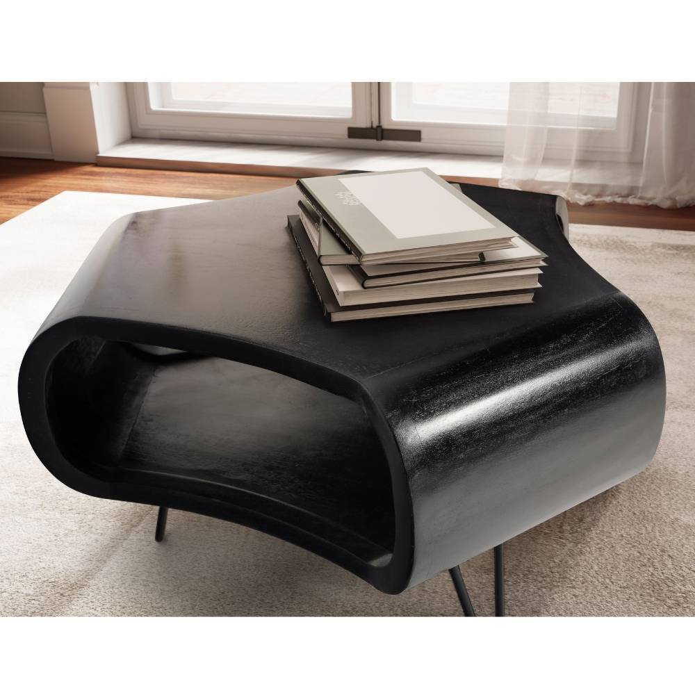 Design-Couchtisch in Schwarz - Bergi