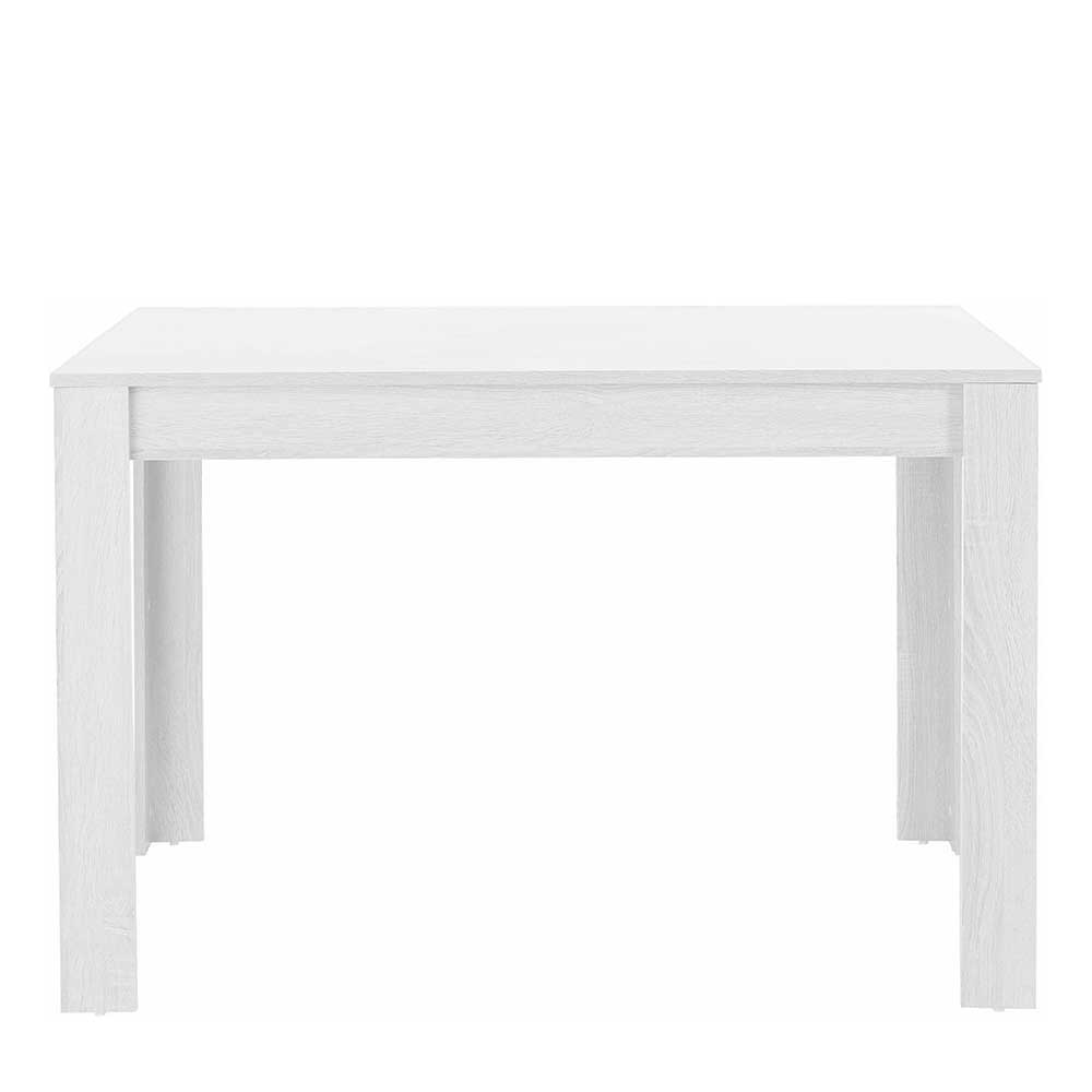 Weißer Tisch in 80x80cm oder 120x80cm - Miset