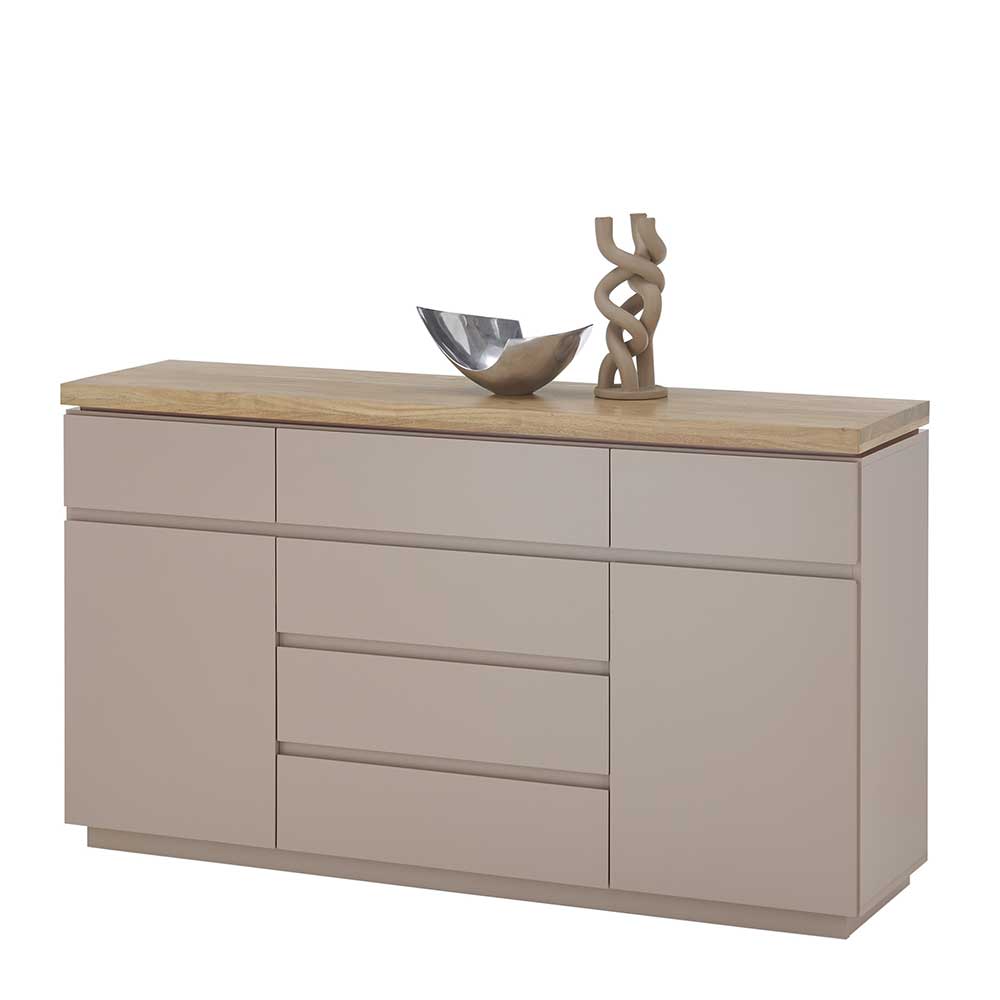 150x86x40 Moderne Kombi-Kommode in Taupe - Anja