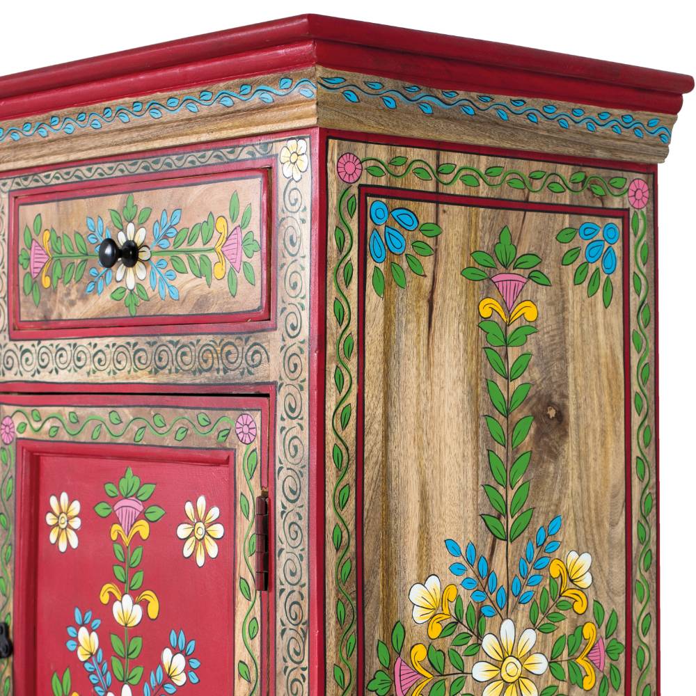 Kommode mit folkloristischen Blumen Motiven - Gionala