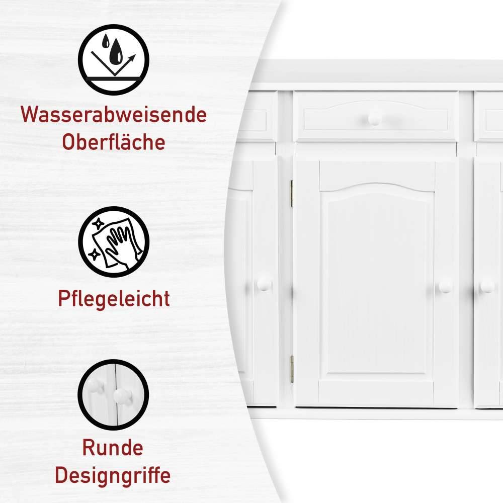 Landhaus-Anrichte Menoria in Weiß