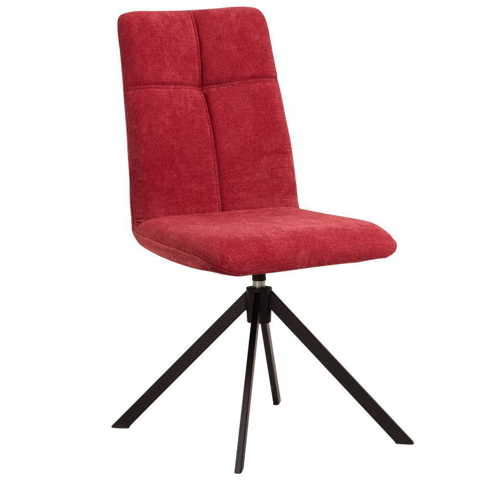 Drehbare Esszimmerstühle in Rot - Foligro (2er Set)