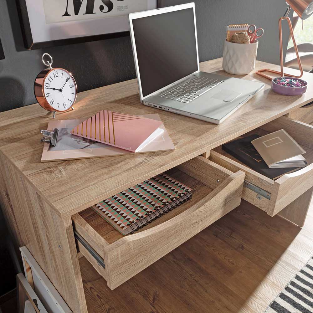 120x55 Schreibtisch mit drei Schubladen - Beguine