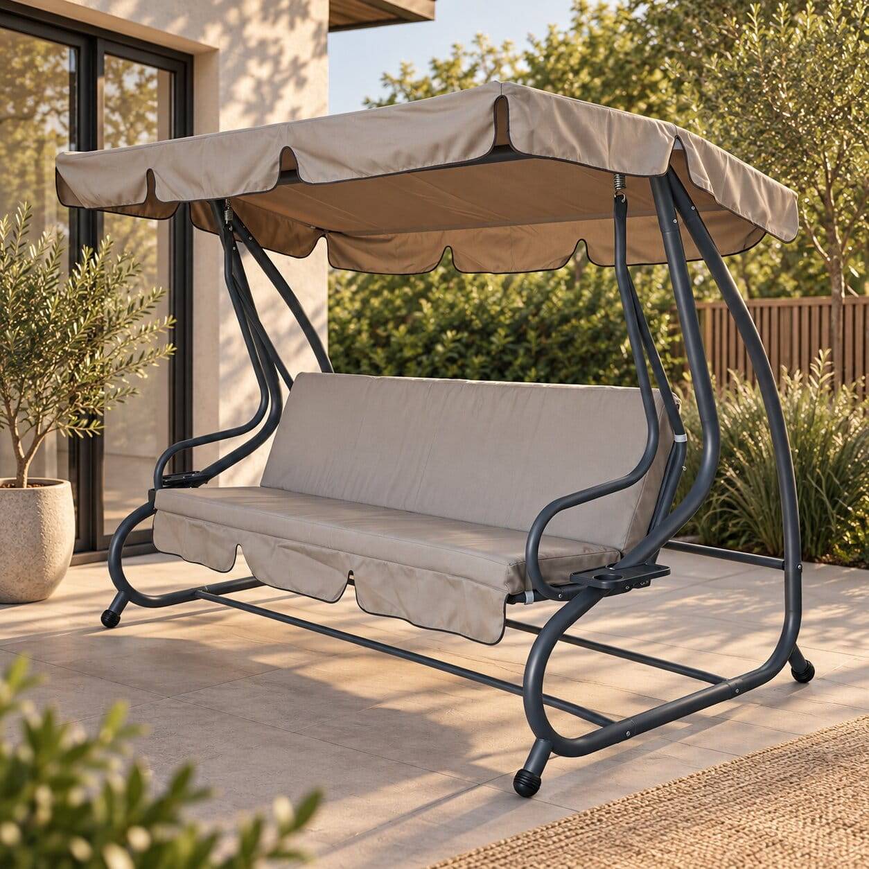 Hollywood Schaukel Alino in Creme